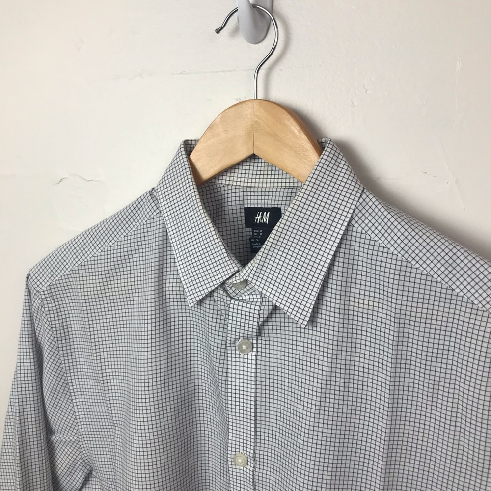H&M Geo Slim Dress Shirt